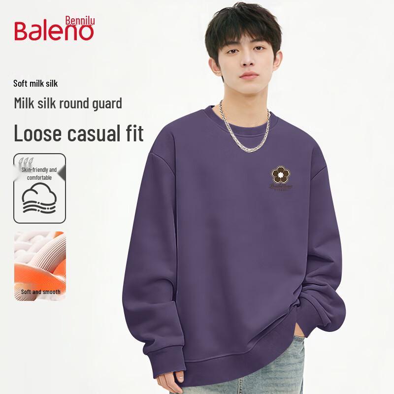 Baleno Men s American Style Loose Fit Round Neck Sweatshirt 3XL