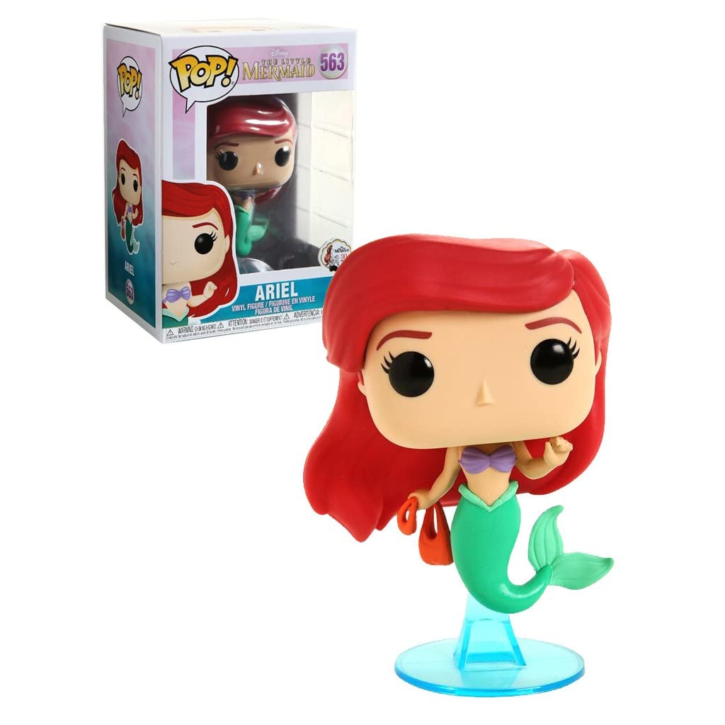 POP Disney The Little Mermaid Ariel with Bag Funko Vinyl Figure (Includes Compatible Box Protector Case) Multicolor 3.75