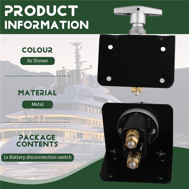 

Yacht RV Universal 12V-48V Battery Power Off Switch With Lock Panel Main Power Switch 20247