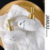 Creative Marbled Ink Dots Ceramic Lotion Bottle Bathroom Accessories Gold Press Shampoo Bottling Container Soap Dispenser Home