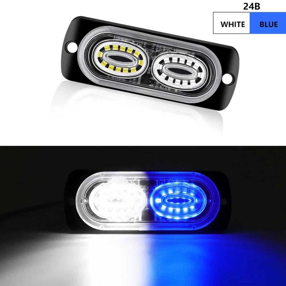 24 Led Strobe Warning Light Cheap Strobe Grille Flashing Lightbar Truck Car Beacon Lamp Amber Traffic Light 12V 24V Car Light