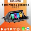 Android Carplay Car Radio For Ford Kuga 2 Escape 3 2012-2019 Multimedia Player Head Unit Stereo GPS Navigation BT WIFI 2+32GB
