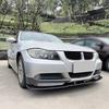 For BMW 3 Series E90 2005-2008 320i 325i MP Style High Quality ABS Car Front Lip Spoiler Body Kit Glossy Black Carbon Fiber Look