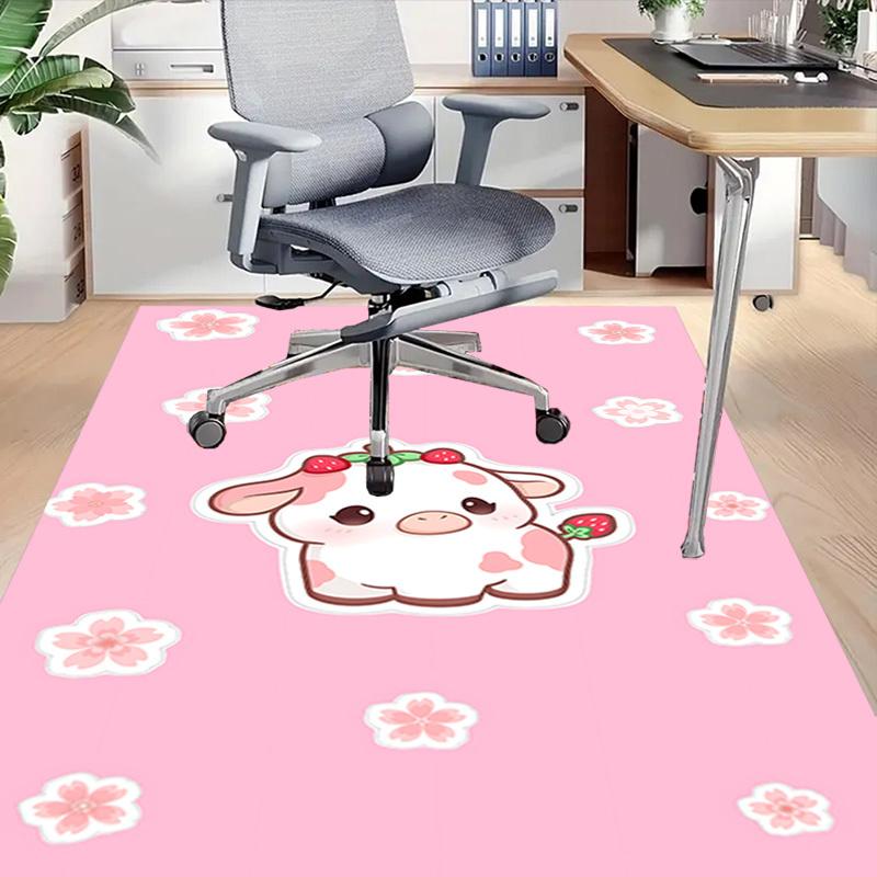 1pc cow strawberry Carpet Office Rug Outdoor Mat Home Decor Area Carpet Festival Gift