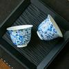 1 Pc Chinese Vintage Ceramic Tea Cup Handmade Flowers Porcelain Tea Bowl Travel Personal Teacup Master Cup Teaware 55ml