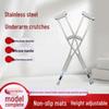 Shock-Absorbing Stainless Steel Adjustable Forearm Crutches for Outdoor Use