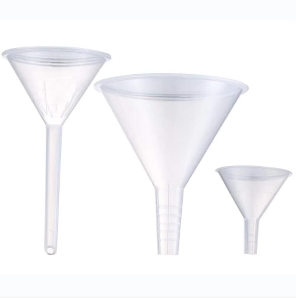 1/3Pcs Plastic Funnels Clear Plastic Filter Funnel Liquid Transfer Funnels for Filling Bottles Liquid Spices Powder Lotion Oils