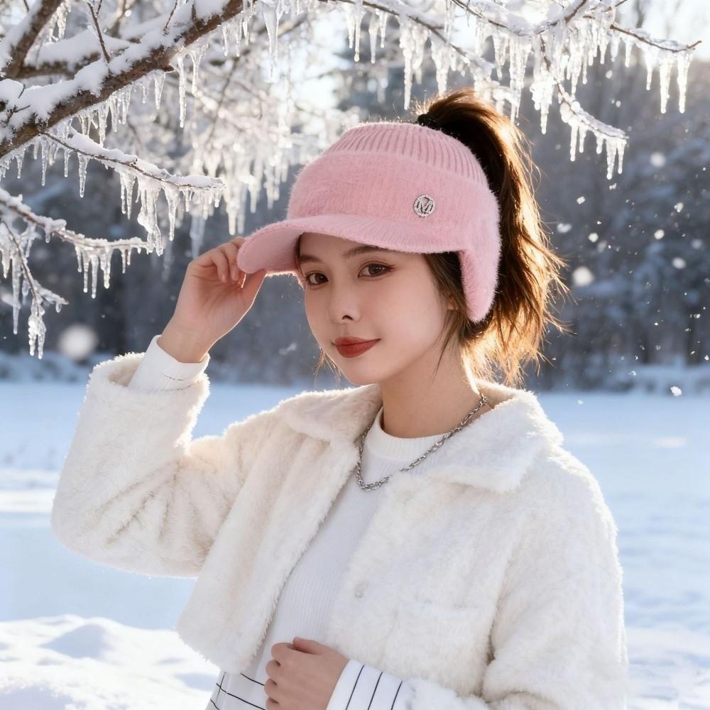 Thickened Winter Hat Warm Baseball Cap Casual Knitted Hat Outdoor