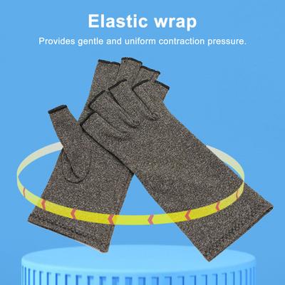 Arthritis Gloves Men Women Fingerless Compression Wrap Stretchy Gloves for Hand Pain And Osteoarthritis Relief Cycling Fitness