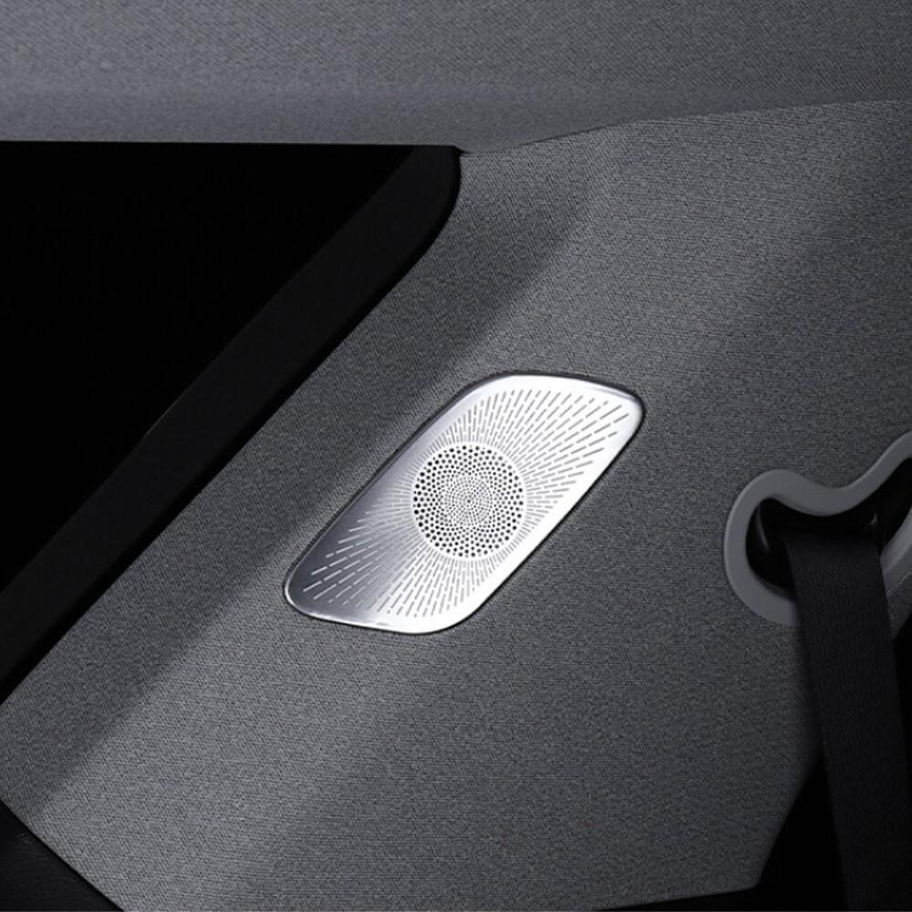2x Stainless Steel C-Pillar Speaker Decoration Cover Trim For Hyundai Palisade