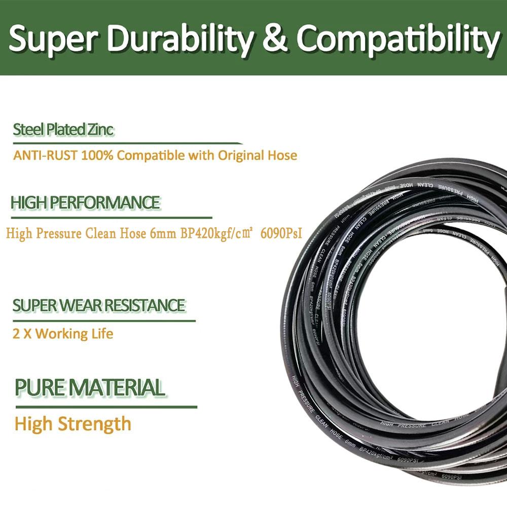 

0,5-50 м шланг для мойки высокого давления, удлинительный шланг для мойки автомобиля, шланг для воды, латунный соединитель M22 14/15 мм 0.5M