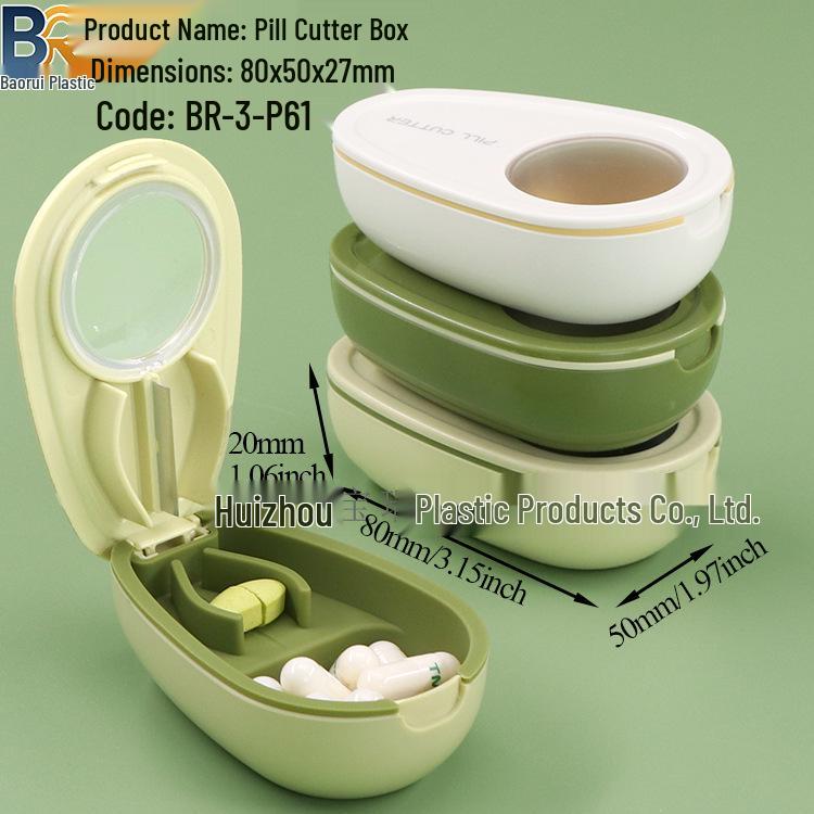 7-Day Round Petal Pill Box: Compact 7-Grid Medicine Organizer for Travel