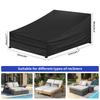 Garden Lounge Covers Waterproof Oxford Fabric Windproof Anti-UV Outdoor Sun Lounger Cover Durable Patio Furniture Protector