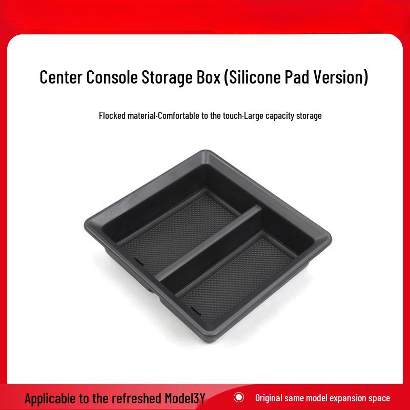 Tesla Model 3/Y Refresh Console Organizer Armrest Storage Box