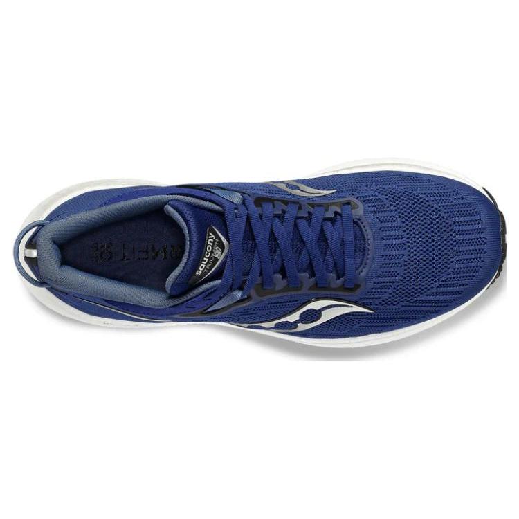 SAUCONY נעלי ריצה Triumph Victory 21 עמידות להחלקה, נמוכות, לגברים, כחול S20881-21