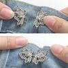 Adjustable Tightener Waist Buckle For Jeans No Sewing Required Butterfly Button Adjuster For Pants And Skirts Waist