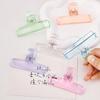 4Pcs Clear Acrylic Paper Clip for Picture Document Drawing Board 74mm Long Paper Clip File Paper Clamp Food Bag Clip