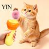 Easy One Button Cat Toy Controller Electric Ball Launcher, Interactive One-Click Recycling, Automatic Retractable Telescopic Teaser Plush Balls