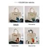 Women's Small Canvas Tote: Japanese & Korean Style Lunch & Handbag for Work or School