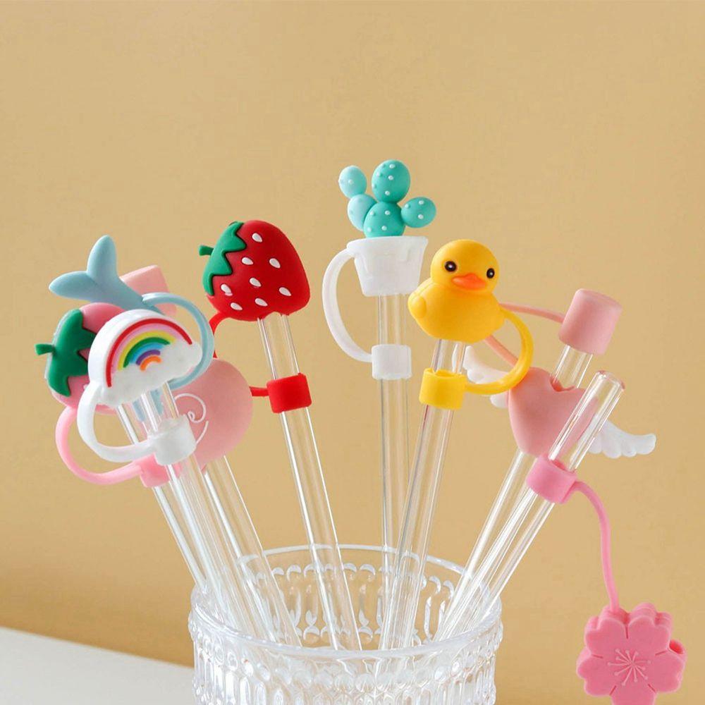 Anti-Dust for Straws Silicone Anti-Dust Cap Bottle Accessories Straws Decorative Cap Straw Plug