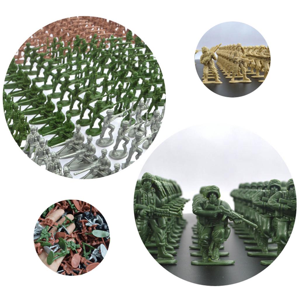 Military Toy Model Action Figure Plastic Soldiers Army Men Figures Soldiers Aircraft Tanks Turret Dioramas