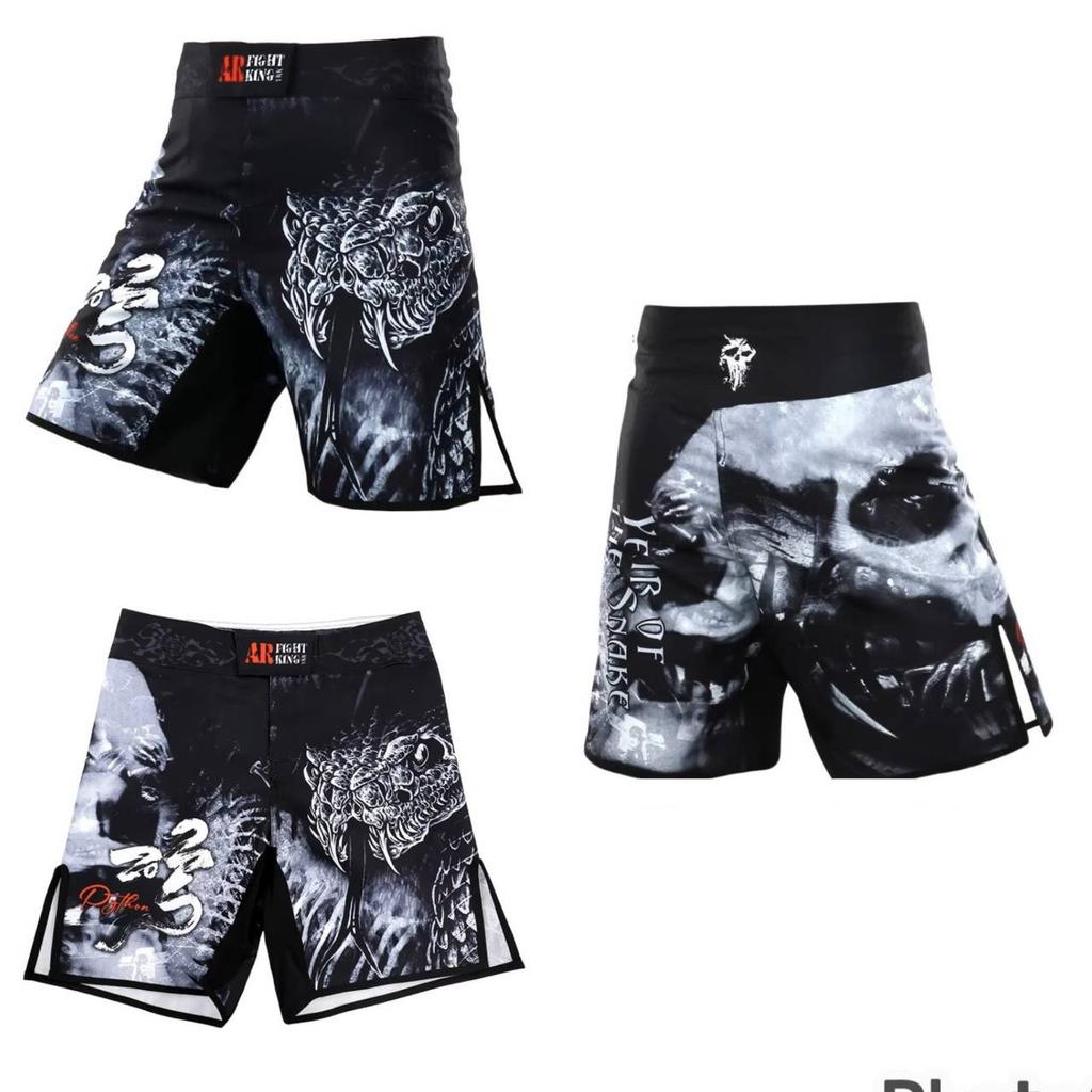 MMA UFC Shorts Pants Muay Thai Martial Arts Kickboxing Boxing Fight Unisex Men Women Kid Quick Dry Print Elastic Polyester Training