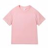Women's 200g Pure Cotton Short Sleeve Round Neck T-shirt - Solid Color, Casual Fit