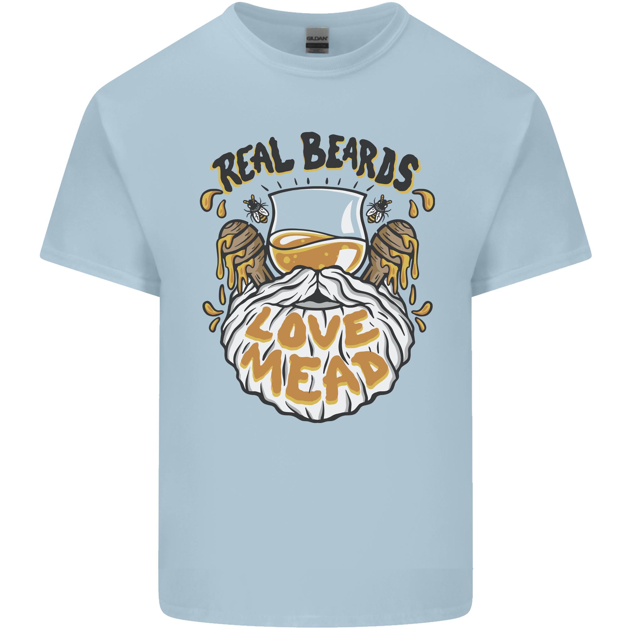 Real Beards Love Mead Funny Beer Alcohol Unisexs Light Cotton TShirt S