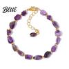 Durable Jewelry Women Bracelet Irregular Natural Stone Beads Adjustable Length