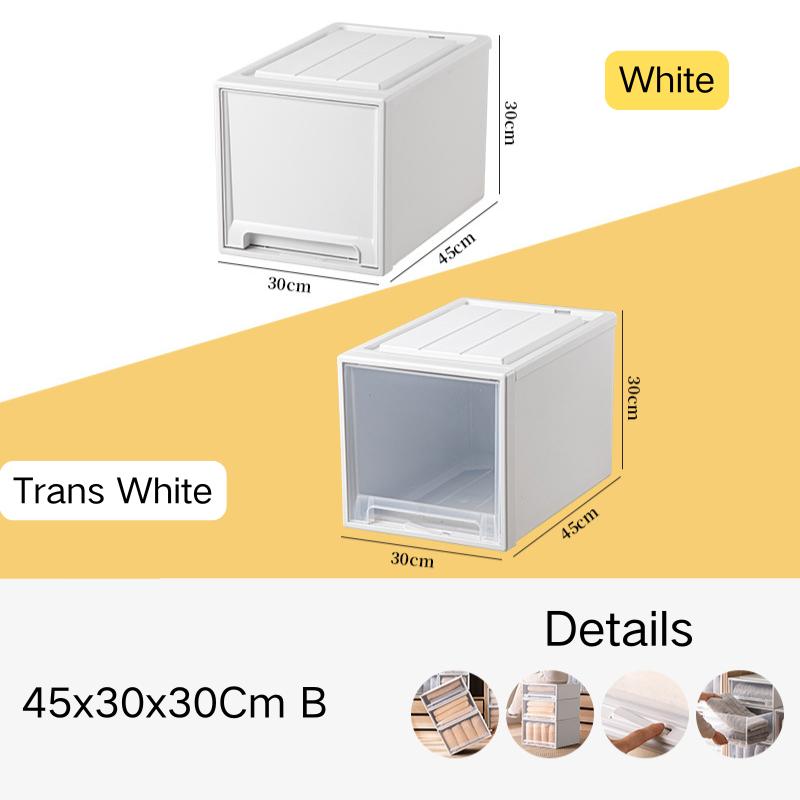 Household Closet Cabinet Storage Box Quilt Storage Box Organizing Box Drawer Storage Box Plastic Transparent Storage Box