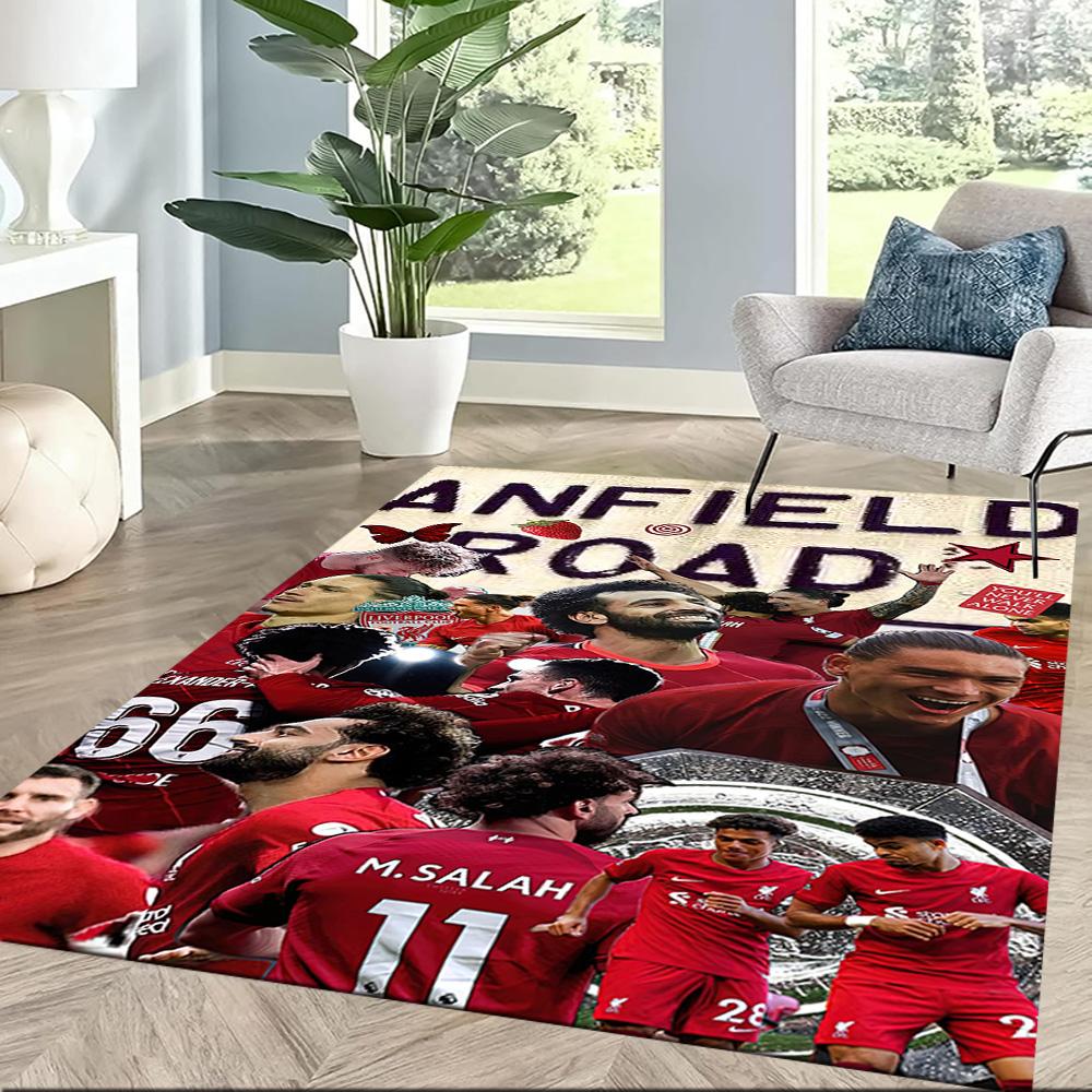 Liverpool Football Club Carpet Suitable For Foyer Balcony Living Rooms Dining Room Antislip Rug Anime Office Decor
