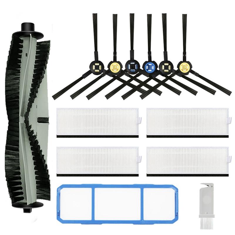 A25F-For Ilife Silvercrest SSR1 Ssra1 Main Brush Filters Side Brushes Vacuum Robot Cleaner Replacement