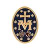 Catholic Saint Cross Medal Enamel Pins Jesus Christ Is Lord God Virgin Mary Latin Prayer Brooches Lapel Badge Jewelry Gifts