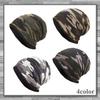 LEX STANDARD Camouflage Knit Cap with Fleece Lining for Warmth Men's Fall/Winter (CH027, Gray)