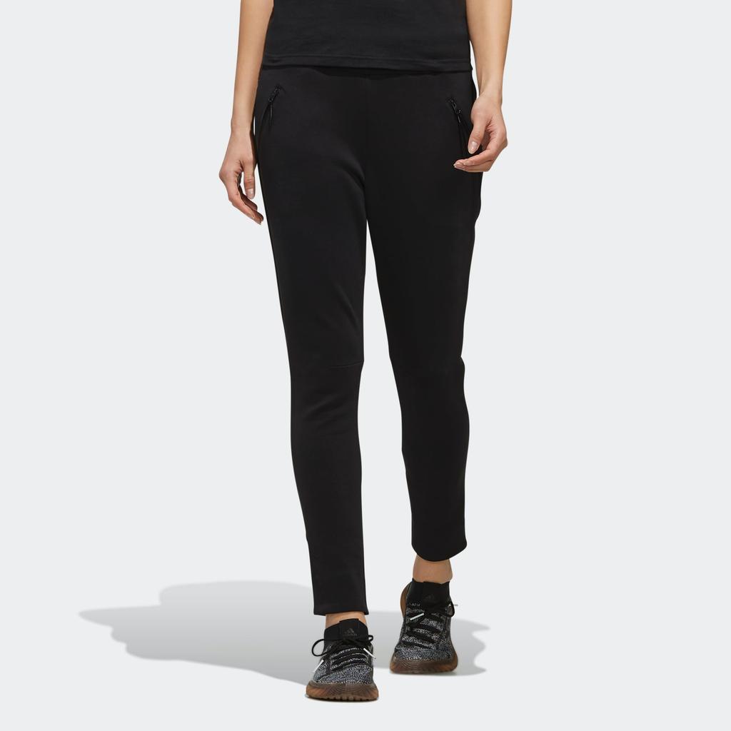 Adidas Sports Lifestyle Series Training Moisture-Wicking Casual Knit Pants Women Pants Black FK3528