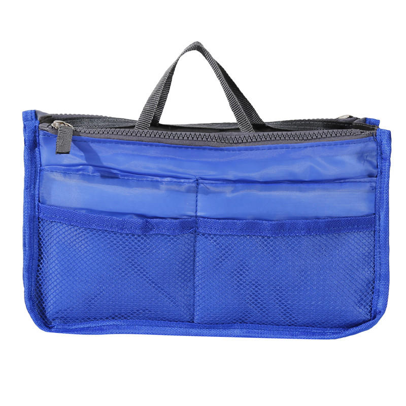 Outdoor Travel Purse Organizer Insert for Handbags Ladies Multi-function Toiletry Cosmetics Storage Bag Large Capacity Zipper Tote Bag