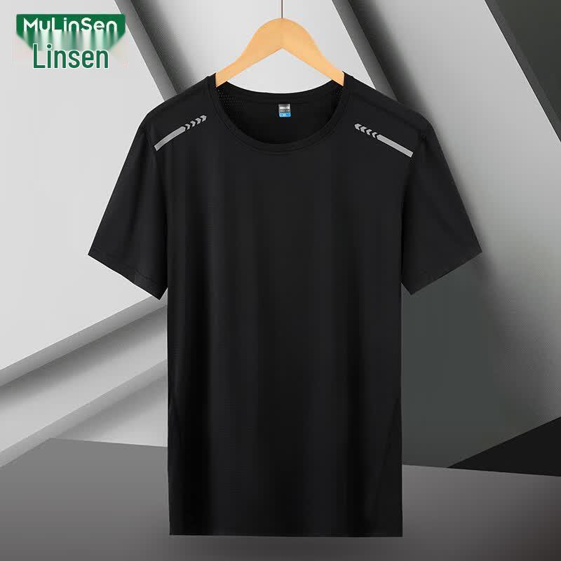 MULINSEN Unisex Ice Silk Quick-Dry Short Sleeve T-Shirt 5XL