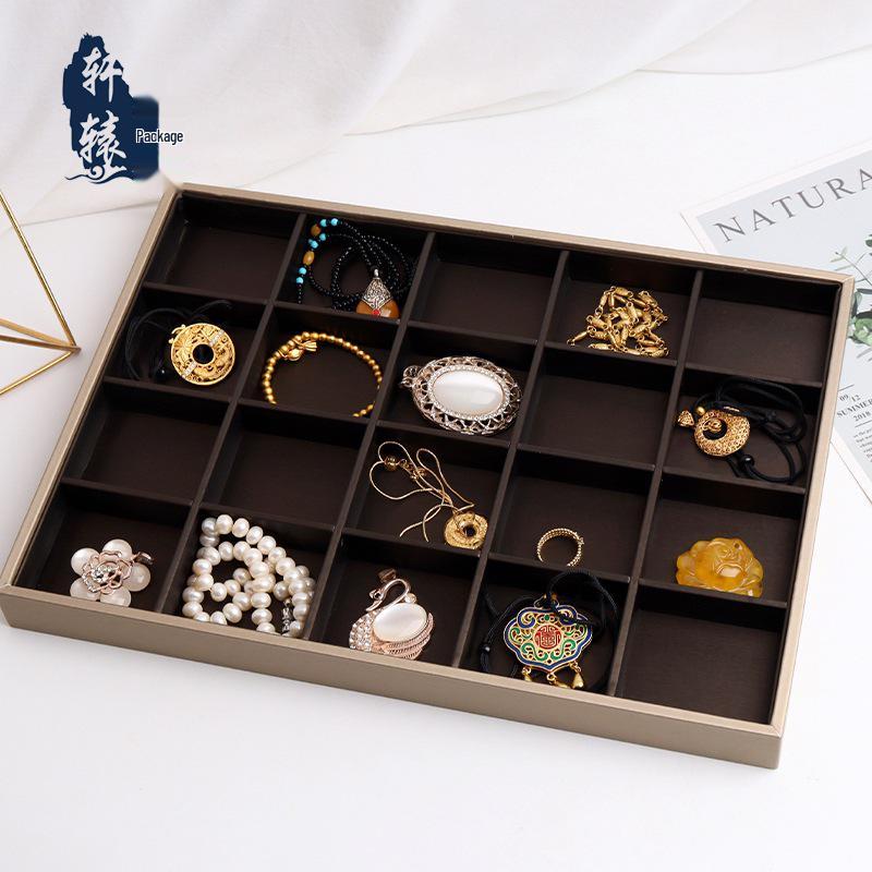 Champagne Brown Jewelry Storage Tray for Rings, Studs, Bracelets, and Necklaces