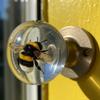 Elegant Clear Flower Door Handle Retro Round Crystals Knob Artistics Bedroom Decoration Nature Styles Home Hardware