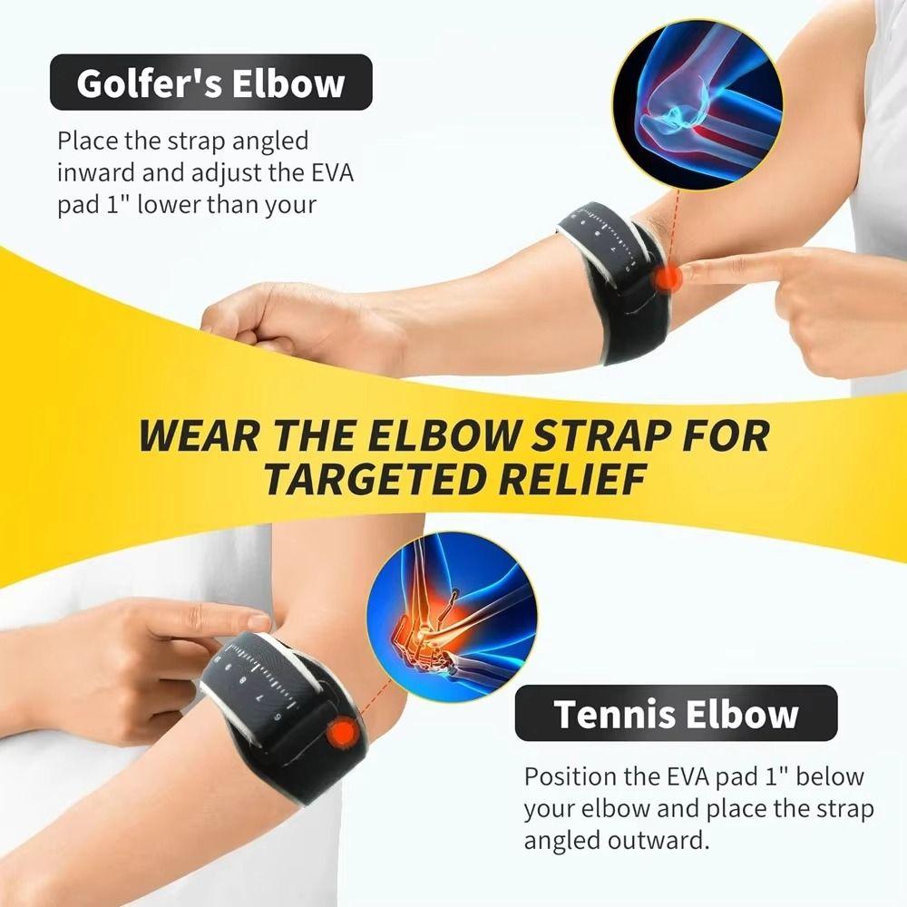 Adjustable Sports Elbow Protector Compression Tennis Elbow Strap Elbow Sleeve  Basketball Golf