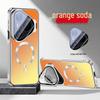 Applicable for Huawei Pura90Pro: Mate80 Gradient Electroplated Magnetic Lens Holder Full Coverage Protective Phone Case