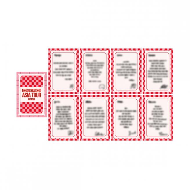 2025 UNIS Fancon Asia Tour in Seoul Message Card Set