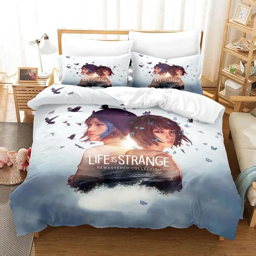 Life Is Strange Game True Colors Beding Set Soft Duvet Cover Bed Linen Set Comfortable Quilt Cover Pilowcase Warm Comforter king Quen Sized Dimensions