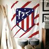 Atletico Madrid Wall Tapestry Aesthetic Wall Hanging Printed Fabric Blanket Decorative Tapestries for Bedroom Living Room Home Decor