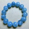 Big Natural Blue Aquamarine Beads Bracelet For Women Men 13mm 14mm 15mm 16mm Women Men Brazil Stretch Tungsten Jewelry AAAAA