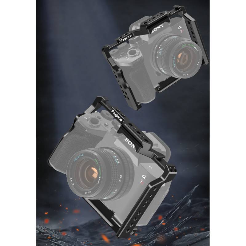 Sony A7m4 Kamerakäfig aus Aluminiumlegierung, kompaktes Rig für professionelle Filmproduktion und Vlogging