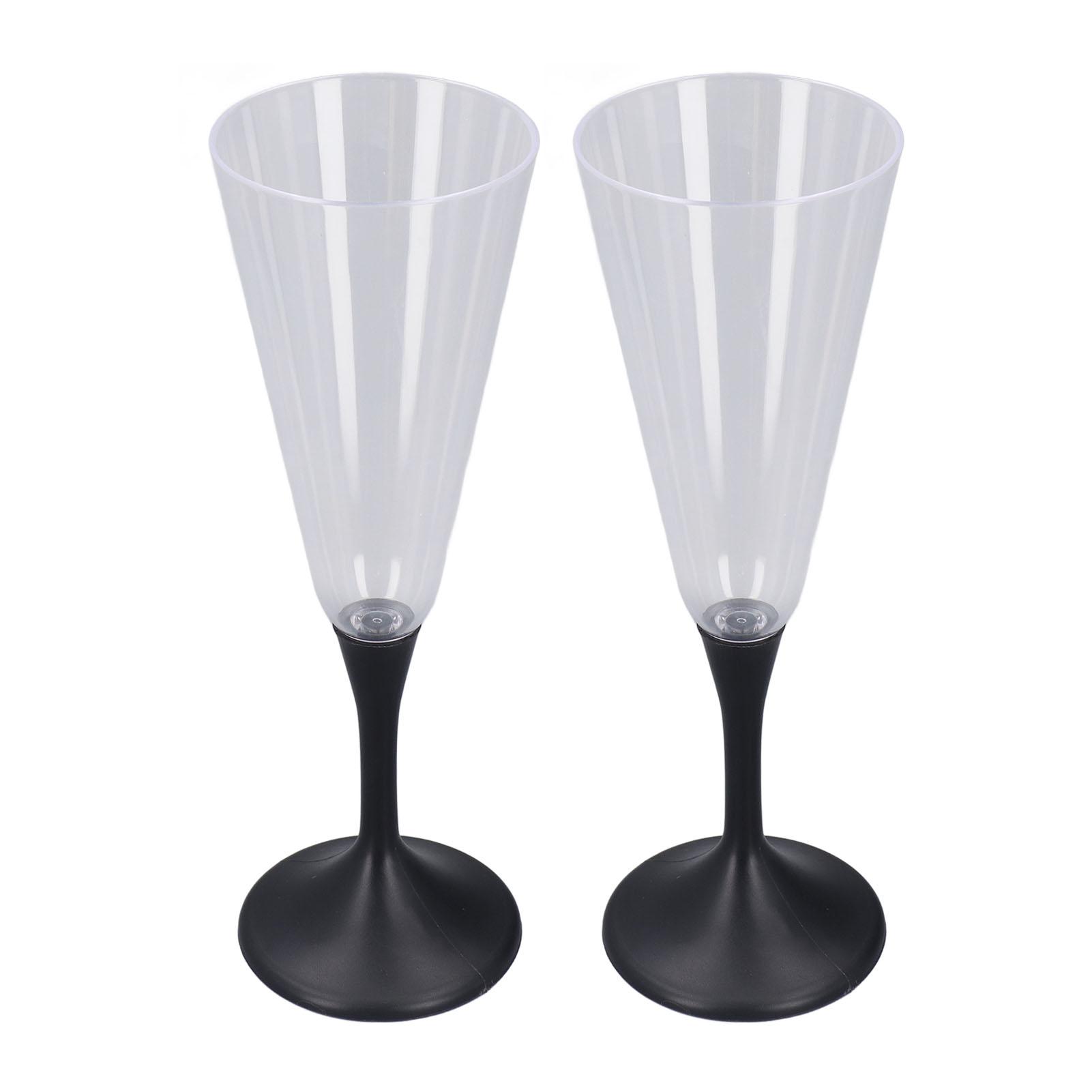 

2Pcs Flashing Wine Cup Clear Acrylic Color Adjustable Lightweight LED Light Up Flashing Cups Battery Powered Glowing