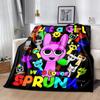 1pc Sprunk Just A Girl Who Loves Sprunk, Cute Cartoon Character Print Throw Blanket for Home Decor, Couch Cover .B062