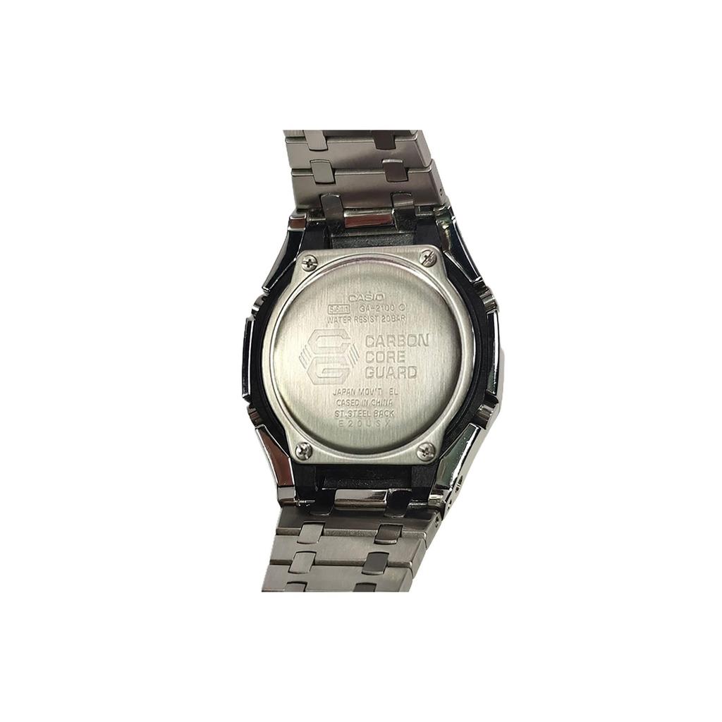 Casio Men Liquid Crystal,Analog Dual Display Series Blue Watch GA-2100-2A2(Watch3--)