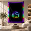 Decorative Tapestry,Among Us Printed Wall Art, Lightweight Wall Hanging For Bedroom Background